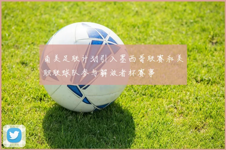 南美足联计划引入墨西哥联赛和美职联球队参与解放者杯赛事